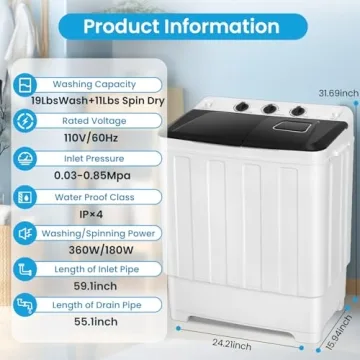 Portable Washing Machine Combo for Apartments