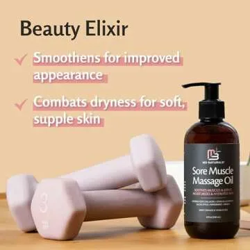 M3 Naturals Arnica Massage Oil with Collagen and Stem Cells