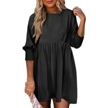 Dokotoo Women's Cute Summer Babydoll Tunic Dress - Casual Elegance