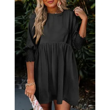 Cute Summer Dress for Women - Dokotoo Casual Babydoll Tunic