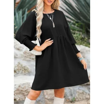 Cute Summer Dress for Women - Dokotoo Casual Babydoll Tunic