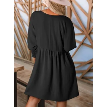 Cute Summer Dress for Women - Dokotoo Casual Babydoll Tunic