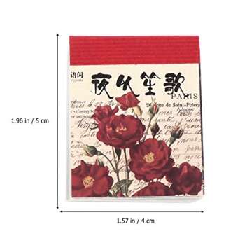 1 Book Scrapbooking Paper Vintage Paper Decorative DIY Scrapbooking Retro Material Paper 365 Sheets