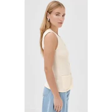Lioness Kourt Vest Women's Ivory Stylish Layering Piece