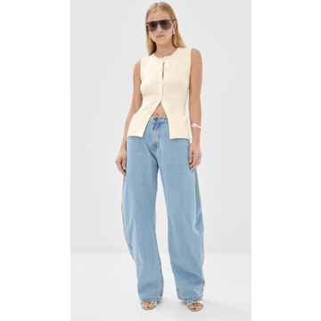 Lioness Kourt Vest Women's Ivory Stylish Layering Piece