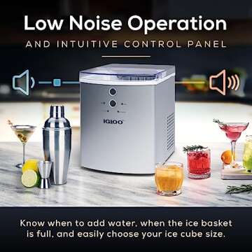 Igloo Countertop Ice Maker Machine - Portable Ice Maker