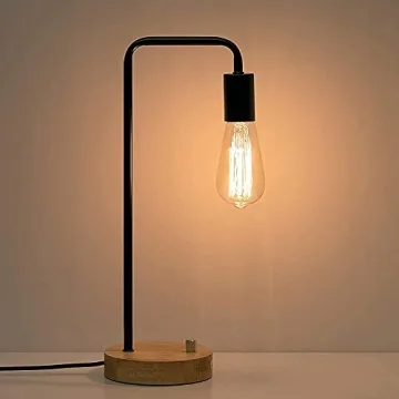 HAITRAL Industrial Desk Lamp for Office Bedroom Living Room