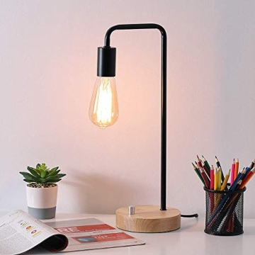 HAITRAL Industrial Desk Lamp for Office Bedroom Living Room