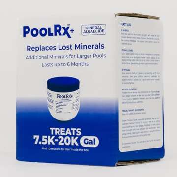 Pool RX 332001 PoolRX+ Booster Blue Swimming Pool Algaecide, Single Unit