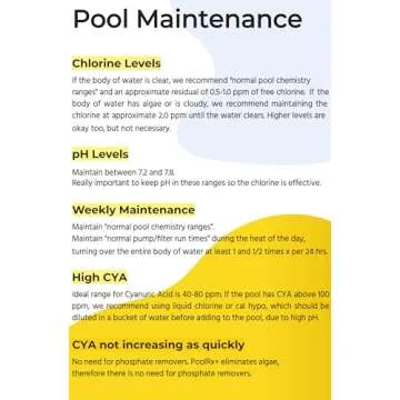 Pool RX 332001 PoolRX+ Booster Blue Swimming Pool Algaecide, Single Unit