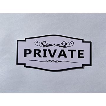 Meijiafei Private Sign Outdoor/Indoor Use 6"x3" - for Business Store, Shop, Cafe, Office, Restaurant...