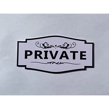 Meijiafei Private Sign Outdoor/Indoor Use 6"x3" - for Business Store, Shop, Cafe, Office, Restaurant...