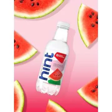 Hint Water Watermelon, Pure Water Infused with Watermelon, Zero Sugar, Zero Calories, Zero Sweeteners, Zero Preservatives, Zero Artificial Flavors, 16 Fl Oz (Pack of 12)