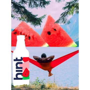 Hint Water Watermelon, Pure Water Infused with Watermelon, Zero Sugar, Zero Calories, Zero Sweeteners, Zero Preservatives, Zero Artificial Flavors, 16 Fl Oz (Pack of 12)