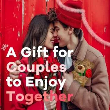 YOLINYOISH Brown Teddy Bear Plush Toy with Rose 12''