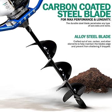 Landworks 3HP 52cc Heavy Duty Earth Auger Post Hole Digger