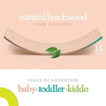 Milliard Wooden Wobble Balance Board for Kids Creative Play