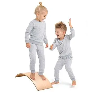 Milliard Wooden Wobble Balance Board for Kids Creative Play