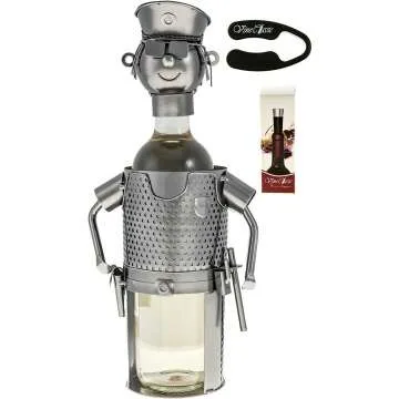 Police Officer Wine Bottle Holder with Accessories