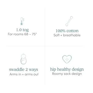 aden + anais, Cotton Knit Baby Wrap, Newborn Wearable Swaddle Blanket, 3 Pack, Winnie, 0-3 Months