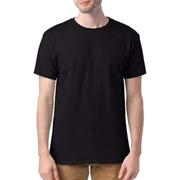 Hanes Men's Crewneck Cotton T-shirts - 4 or 6 Pack