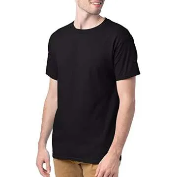 Hanes Men's Crewneck Cotton T-shirts - 4 or 6 Pack