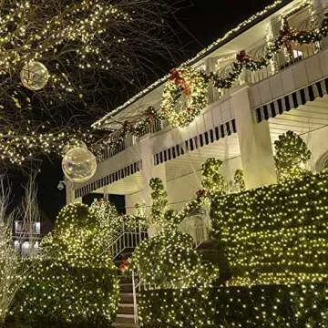 33 FT Christmas Lights with 150 Clear White Mini Bulbs