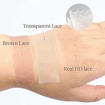 BEEOS 5x5 Skinlike Real HD Lace Closure Only, 0.10mm Melted Invisible Swiss HD Lace Straight Virgin ...