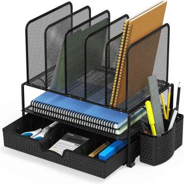 Versatile Organizer with Drawer for Home & Office