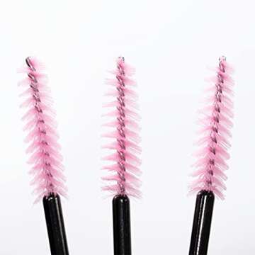 Disposable Mascara Wands Eyelash Brush Spoolies for Eye Lash Extension, Eyebrow and Makeup by Aki La...