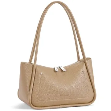 BOSTANTEN Purses for Women Trendy Small Shoulder Bag Vegan Leather Hobo Handbags with Double Zipper