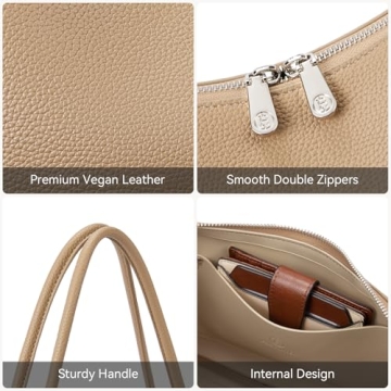 BOSTANTEN Small Hobo Purse Vegan Leather Trendy Shoulder Bag