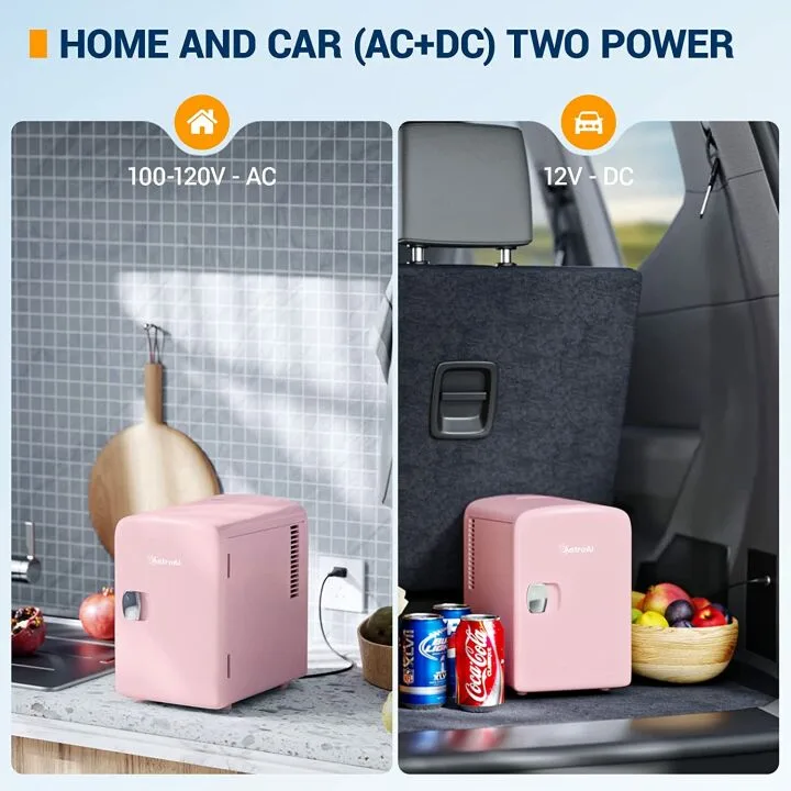 AstroAI Mini Fridge – 4L Portable Skincare & Beverage Cooler