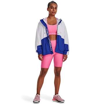 Under Armour Womens HeatGear Armour Bike Shorts, (640) Pink Punk / / White, Medium