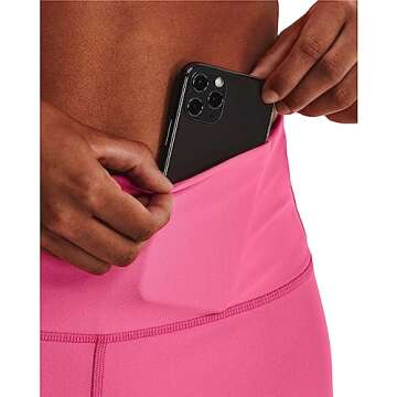 Under Armour Womens HeatGear Armour Bike Shorts, (640) Pink Punk / / White, Medium