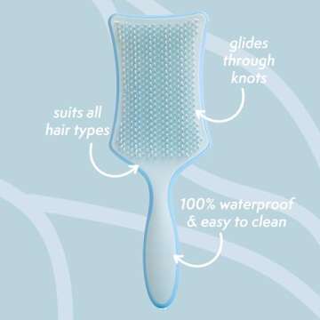 Nature Spell No Knots Detangling Hair Brush | Detangles All Hair Types | For Wet & Dry Hair | Elimin...