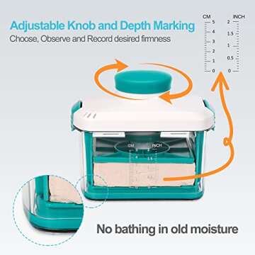 NOYA Adjustable Tofu Press - Vegan Tofu Press to Speed up Removing Water from Silken, Firm, and Extra Firm Tofu in 10-30mins without Crack - BPA Free