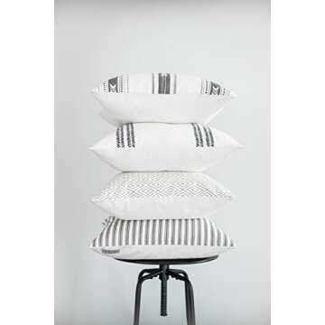 Woven Nook - Modern & Luxurious 18" x 18" Decorative Boho Throw Pillow Covers - Durable Quality & Ma...