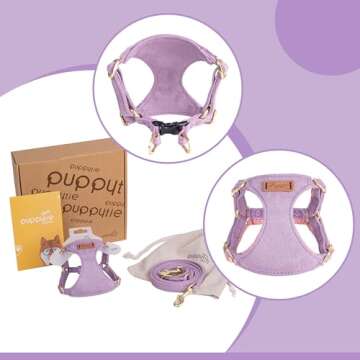 Puppytie Lightweight No Pull Small Dog Harness & Leash