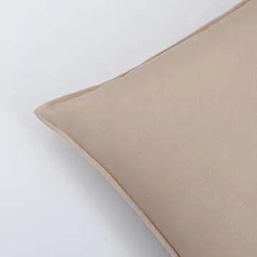 WEMEON Velvet Throw Pillow Covers 16x16 Set of 4,Solid Color Pillows Soft Decorative Square Couch Pillow Covers,Mix and Match Home Decor for Sofa Bedroom Car Couch (Brown/Beige)