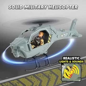 JOYIN Military Base Toys Set - Army Vehicles & Figures