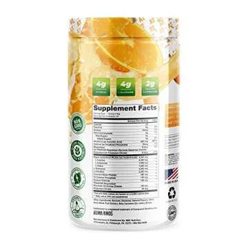 About Time Plant Based BCAA Hydrate Clear with L-Glutamine & Electrolytes (Non-GMO, Gluten Free, Mon...