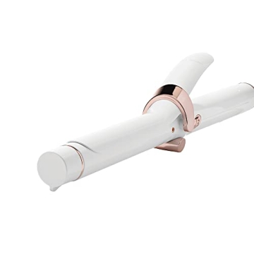 T3 SinglePass 1.0" Ceramic Curling Iron, White/Rose Gold, 1 Count (Pack of 1)