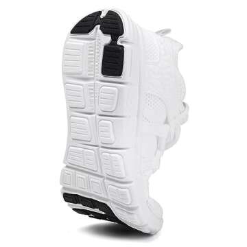 INZCOU Running Shoes Lightweight Tennis Shoes Non Slip Gym Workout Shoes Breathable Mesh Walking Sne...