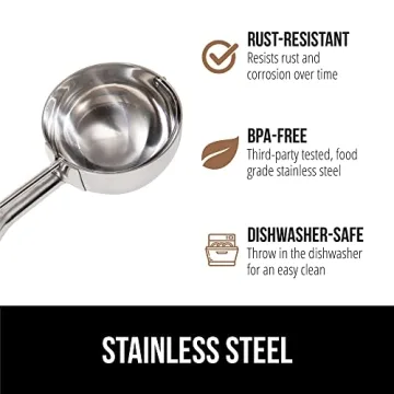 Gorilla Grip Stainless Steel Cookie Scoop for Perfect Portions