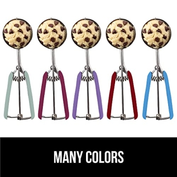 Gorilla Grip Stainless Steel Cookie Scoop for Perfect Portions