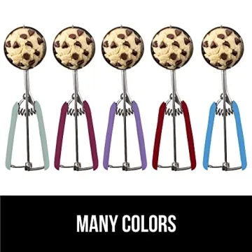 Gorilla Grip Stainless Steel Cookie Scoop for Perfect Portions