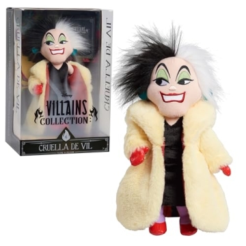 Disney Villains Collection: Cruella De Vil 13-inch Collectible Plush Doll for Kids