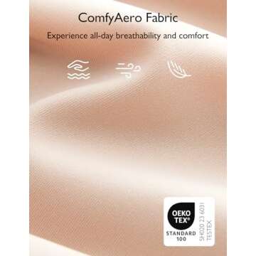 COMFELIE Comfortable Seamless Full Coverage Bra for Women Wireless Breathable Bras with Soft Support Oyster Pink S