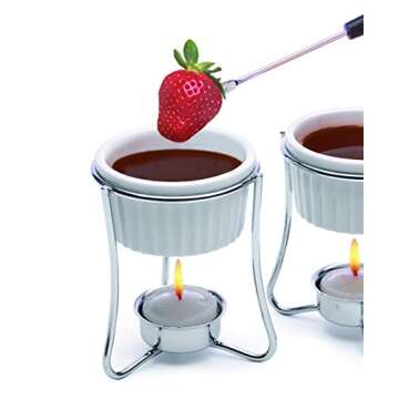 Prepworks by Progressive Ceramic Butter Warmer Fondue Set